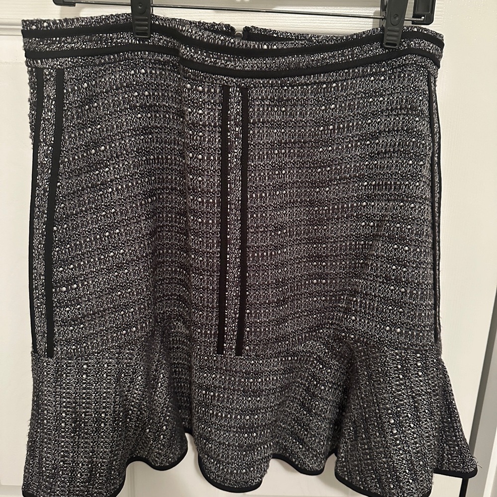 Madewell Twill Black and White Mini Size 12